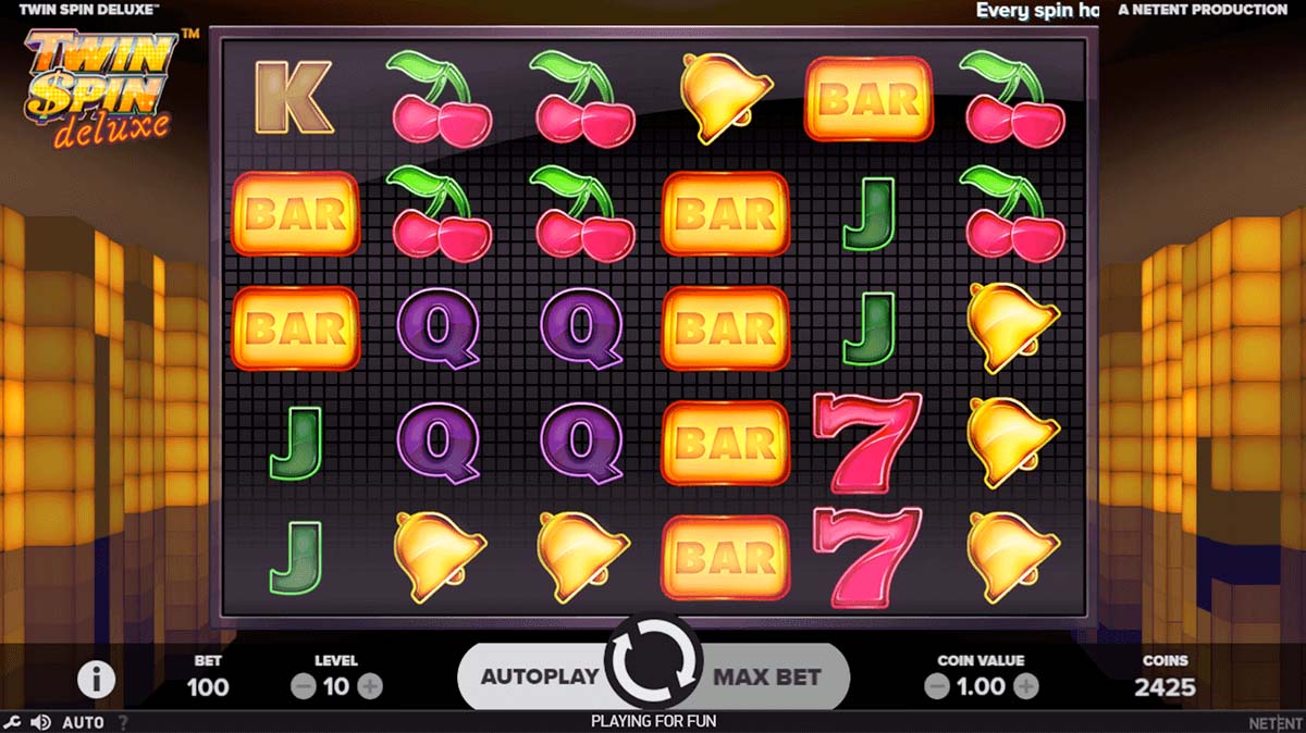 Screenshot of the Twin Spin Deluxe slot by NetEnt