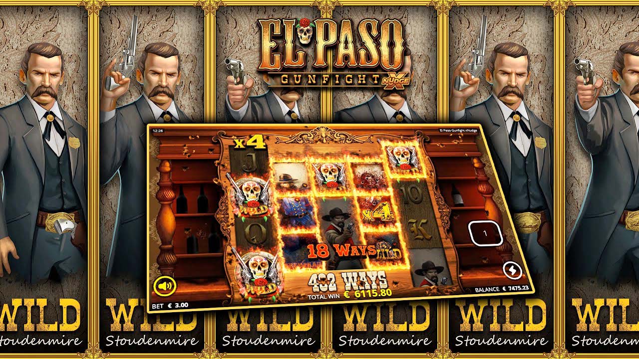 Screenshot of the El Paso Gunfight xNudge slot by NoLimit City