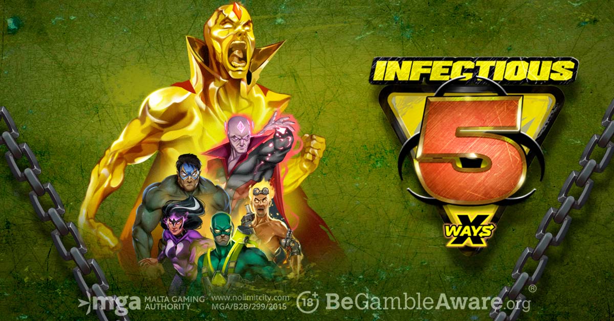 Screenshot of the Infectious 5 xWays slot by NoLimit City