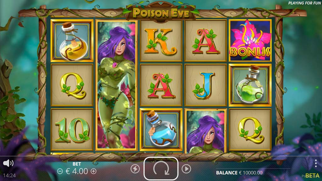 Screenshot of the Poison Eve slot by NoLimit City