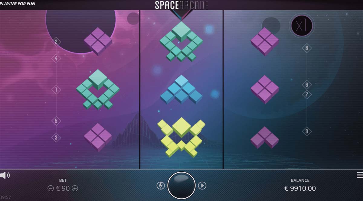Screenshot of the Space Arcade slot by NoLimit City