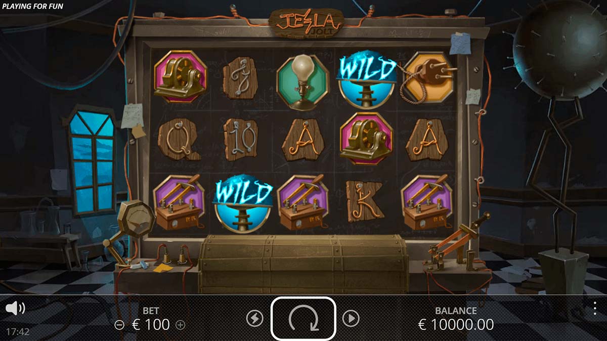 Screenshot of the Tesla Jolt slot by NoLimit City