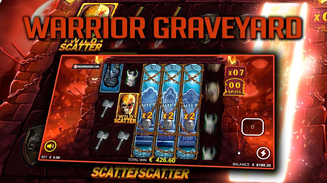 Screenshot of the Warrior Graveyard slot by NoLimit City