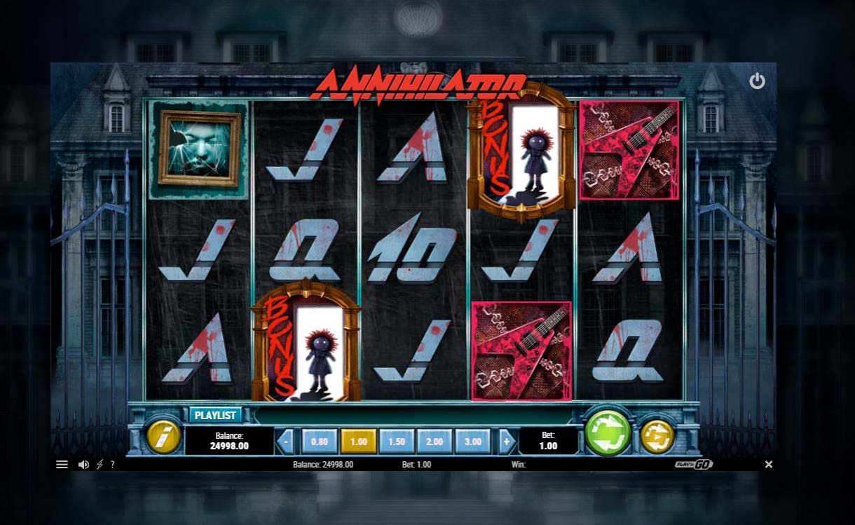 Screenshot of the Annihilator slot by Play N Go
