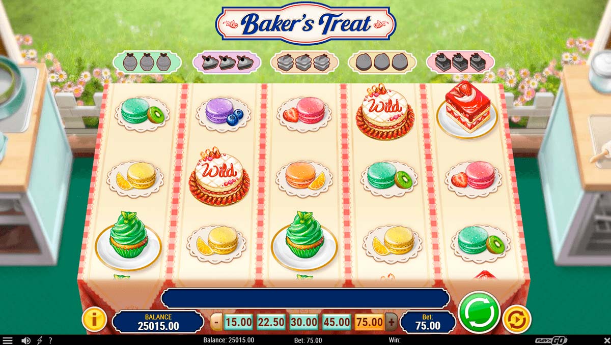 Screenshot of the Bakers Treat slot by Play N Go