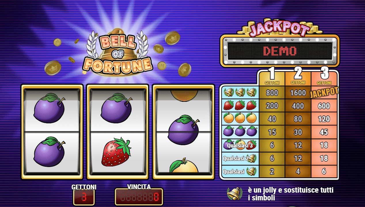 Screenshot of the Bell of Fortune slot by Play N Go