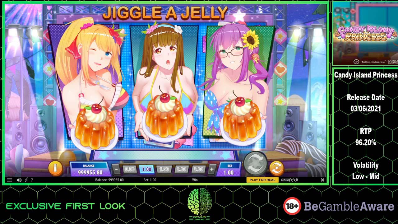 Screenshot of the Candy Island Princess slot by Play N Go