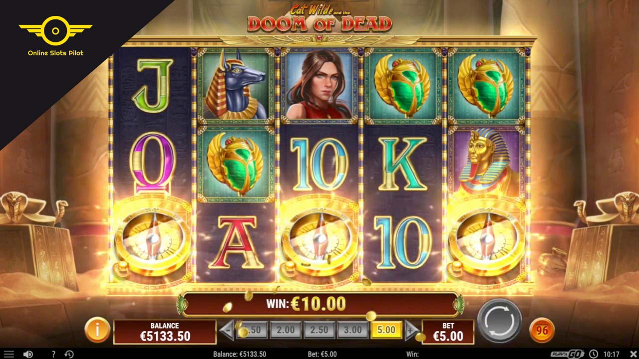Screenshot of the Cat Wilde and the Doom of Dead slot by Play N Go