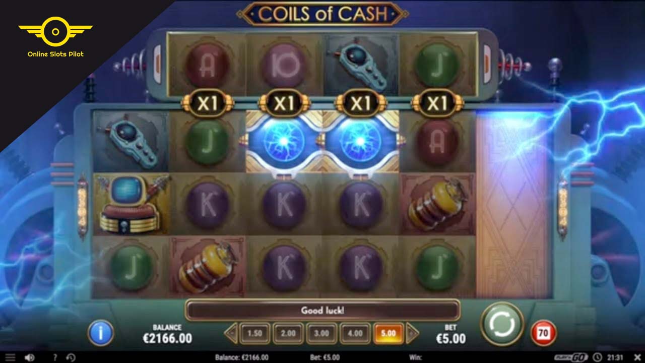 Screenshot of the Coils of Cash slot by Play N Go