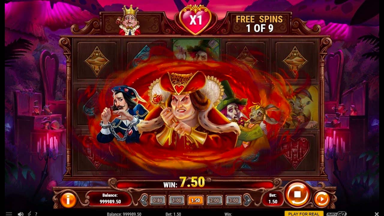 Screenshot of the Court of Hearts slot by Play N Go