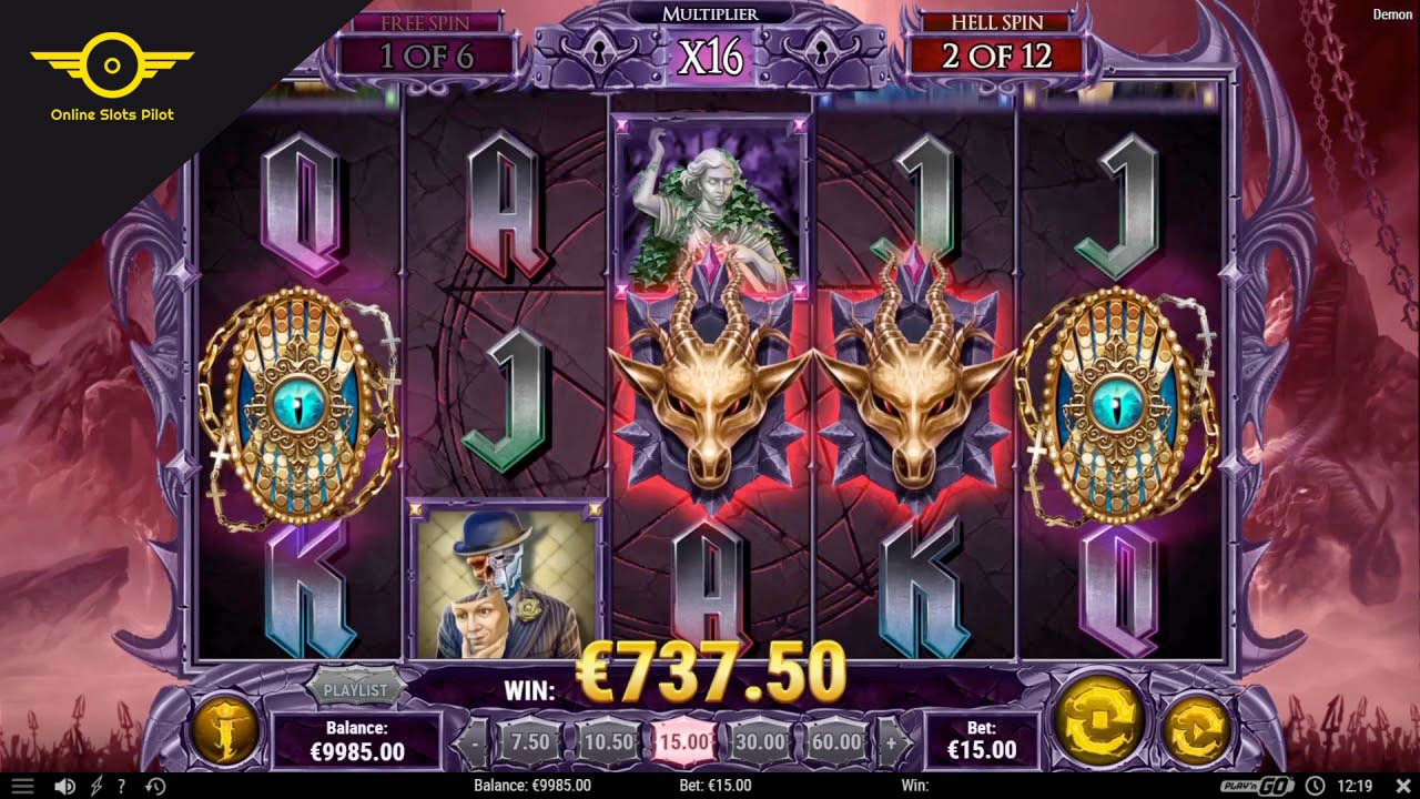 Screenshot of the Demon slot by Play N Go