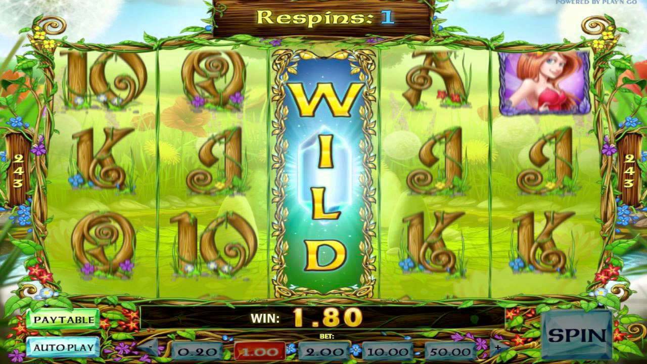 Screenshot of the Enchanted Crystals slot by Play N Go