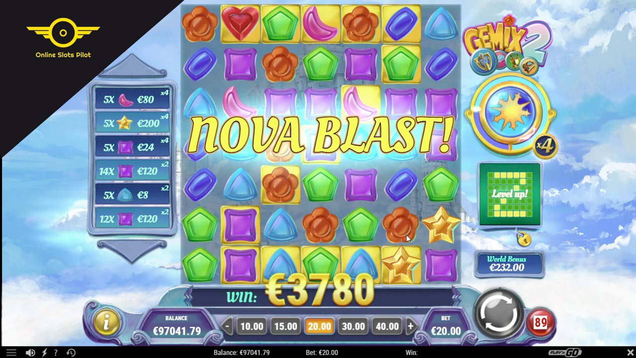Screenshot of the Gemix slot by Play N Go