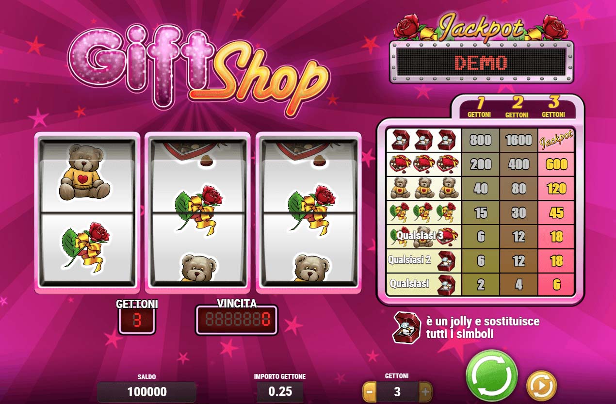 Screenshot of the Gift Shop slot by Play N Go