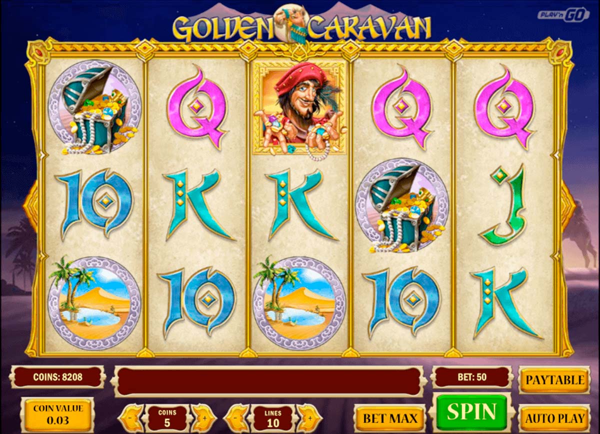 Screenshot of the Golden Caravan slot by Play N Go
