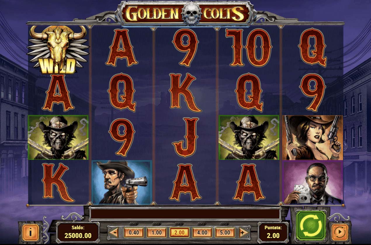 Screenshot of the Golden Colts slot by Play N Go