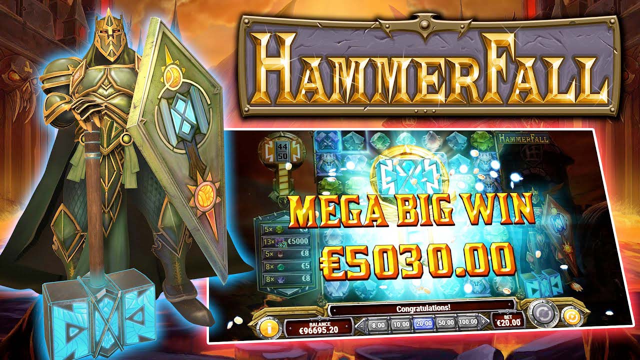 Screenshot of the Hammerfall slot by Play N Go
