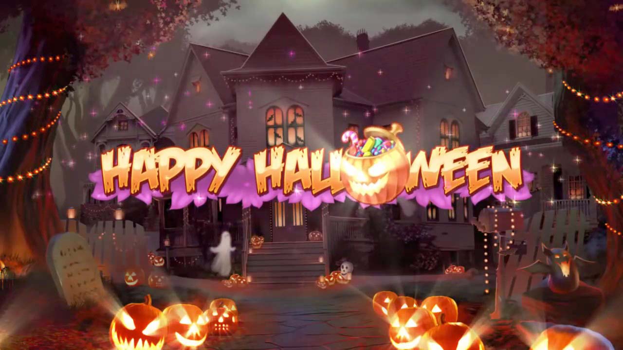 Screenshot of the Happy Halloween slot by Play N Go