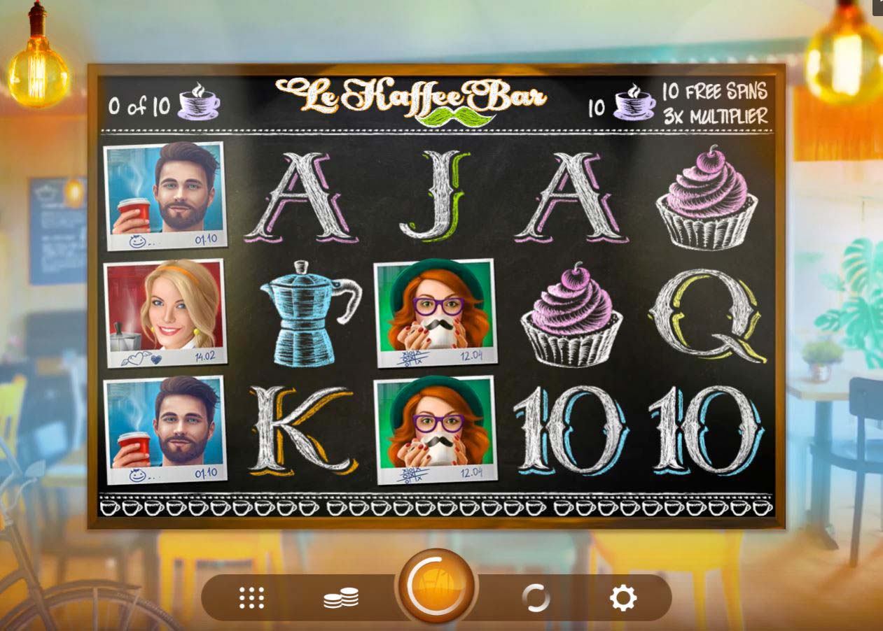 Screenshot of the Kaffe BAR BAR BAR en slot by Play N Go