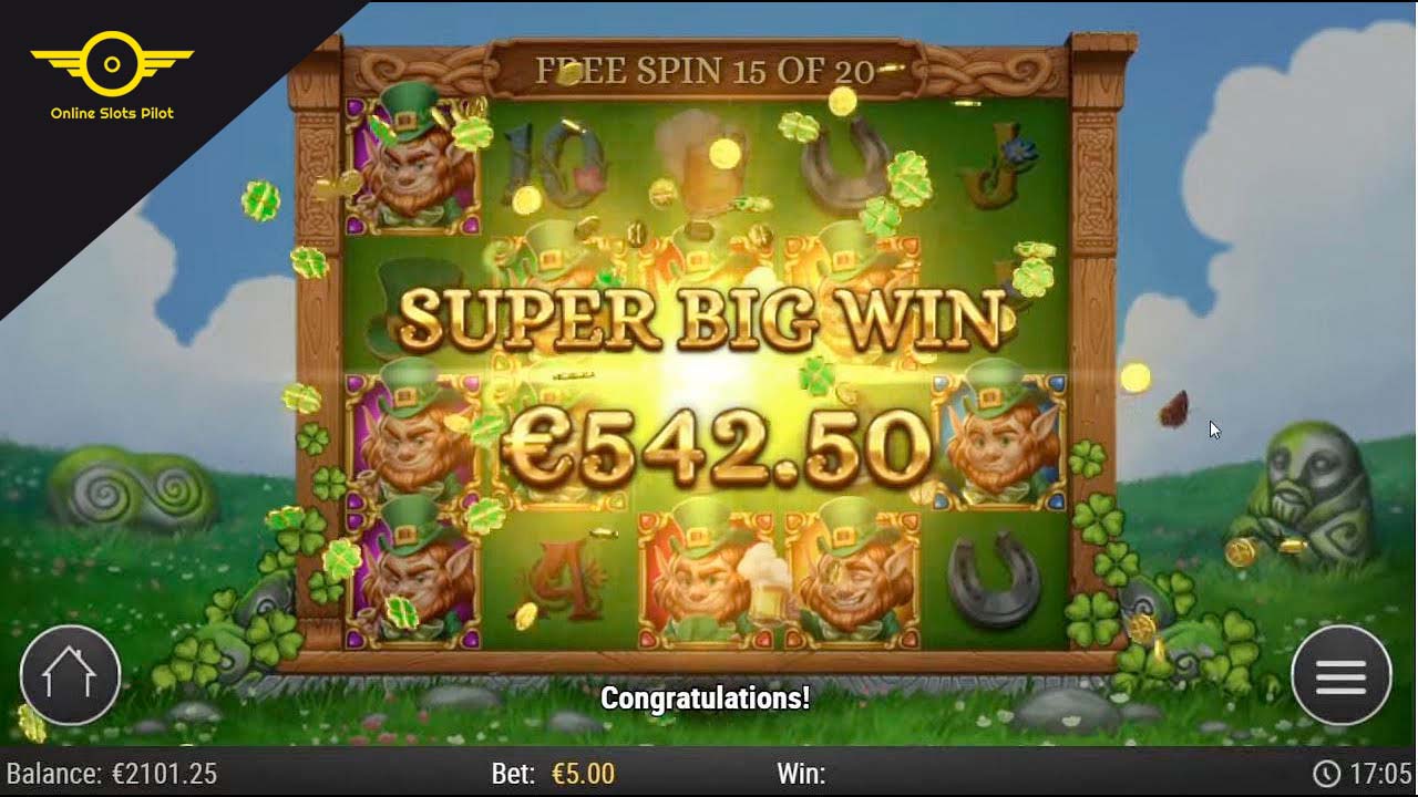 Screenshot of the Leprechaun Goes Wild slot by Play N Go