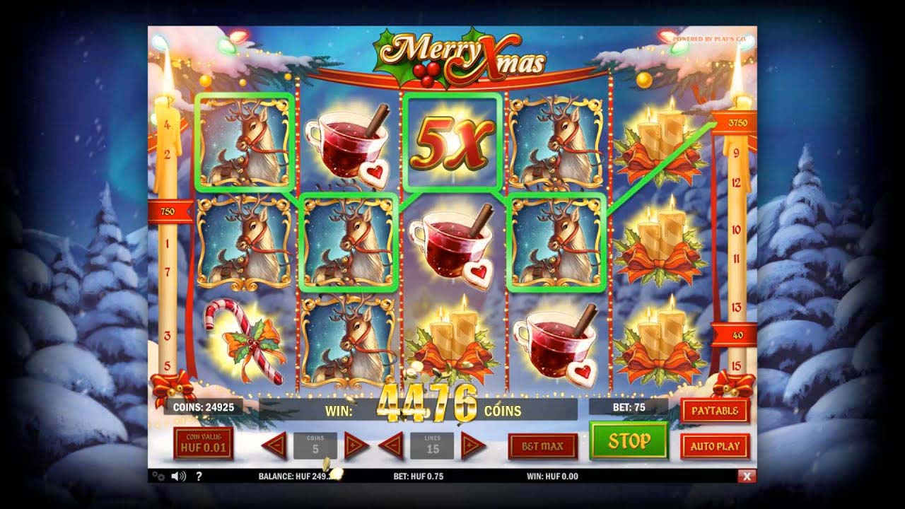 Screenshot of the Merry Xmas slot by Play N Go