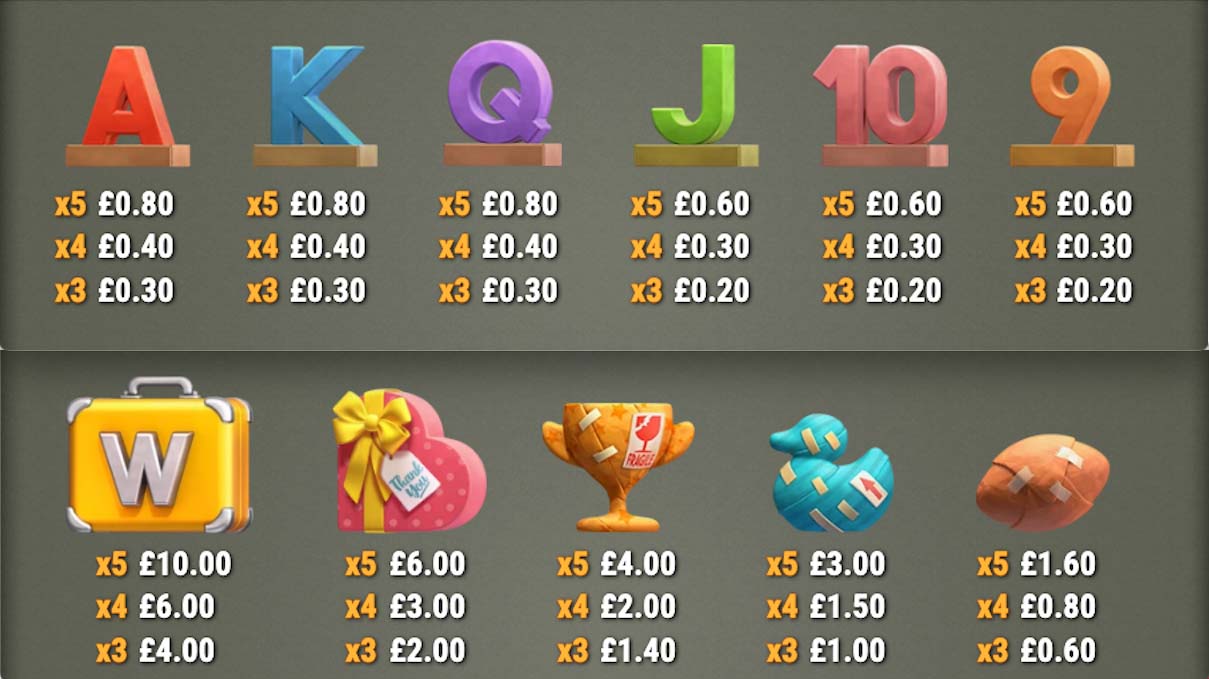 Screenshot of the Pack and Cash slot by Play N Go