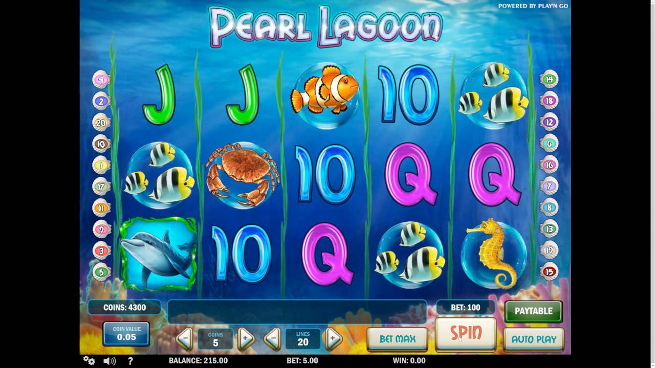Screenshot of the Pearl Lagoon slot by Play N Go