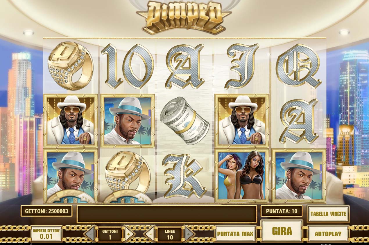 Screenshot of the Pimped slot by Play N Go