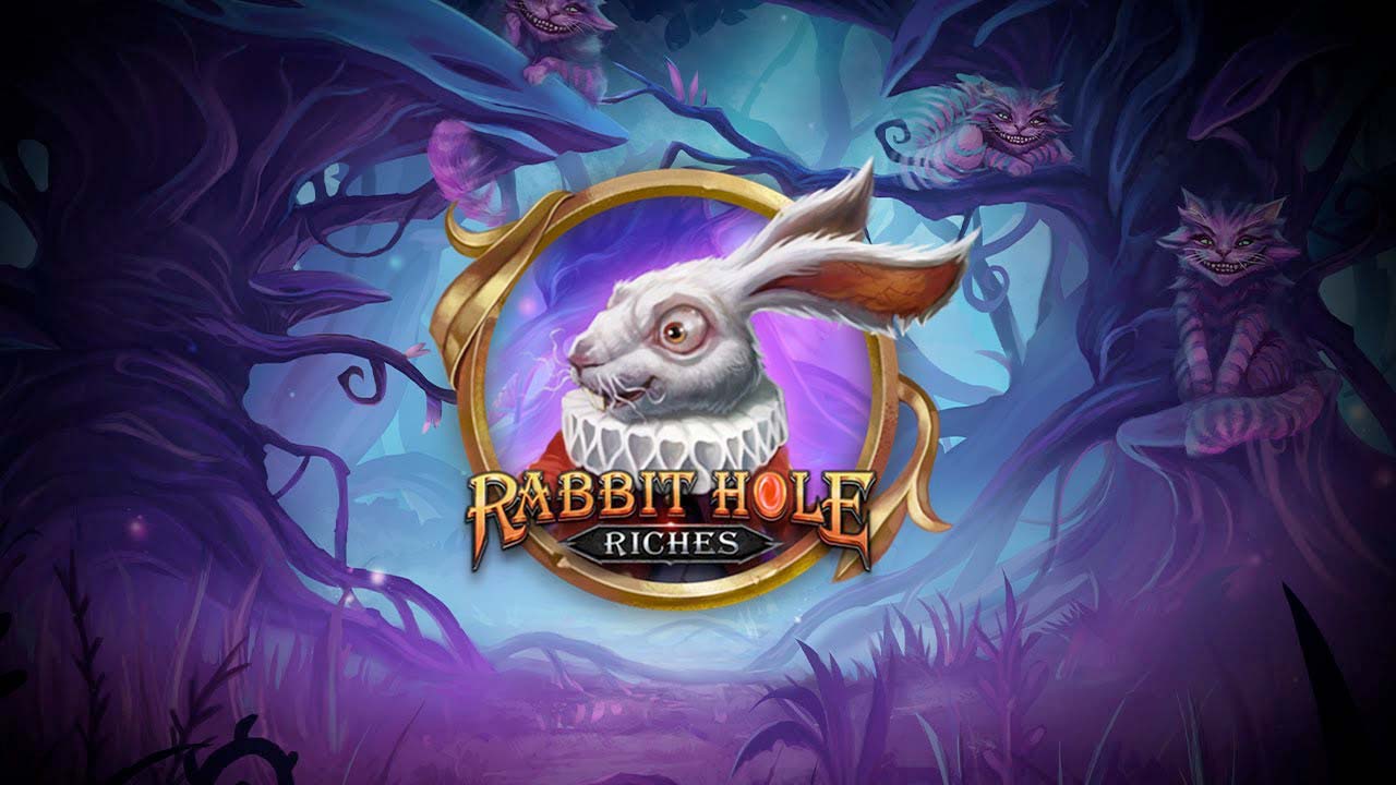 Screenshot of the Rabbit Hole Riches slot by Play N Go