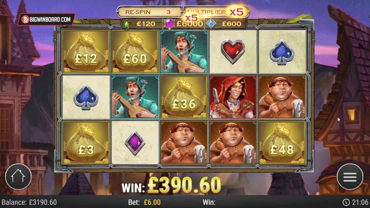 Screenshot of the Riches of Robin slot by Play N Go