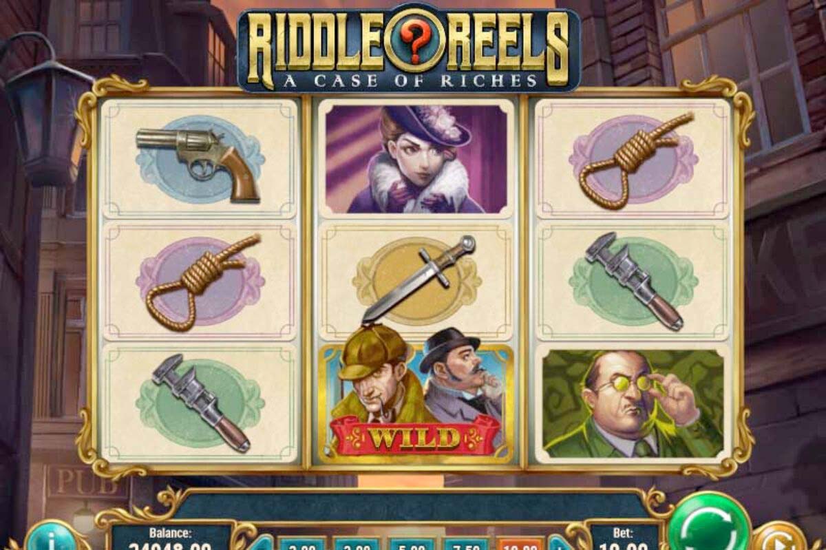 Screenshot of the Riddle Reels: A Case of Riches slot by Play N Go