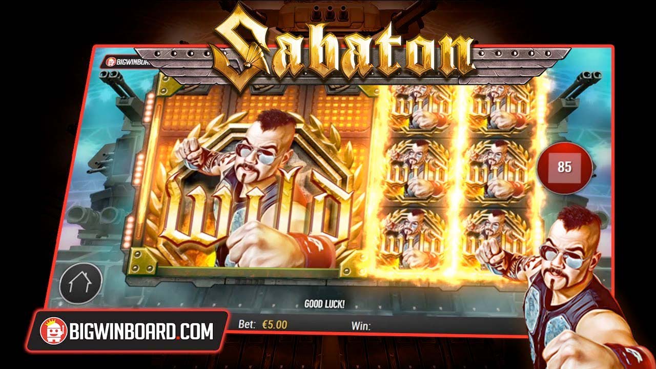 Screenshot of the Sabaton slot by Play N Go