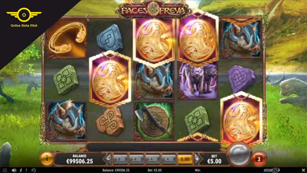 Screenshot of the The Faces of Freya slot by Play N Go