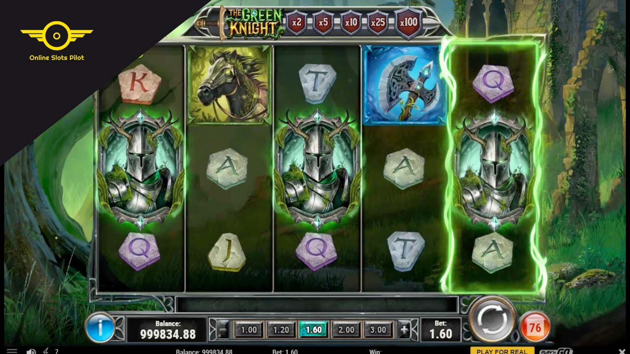 Screenshot of the The Green Knight slot by Play N Go