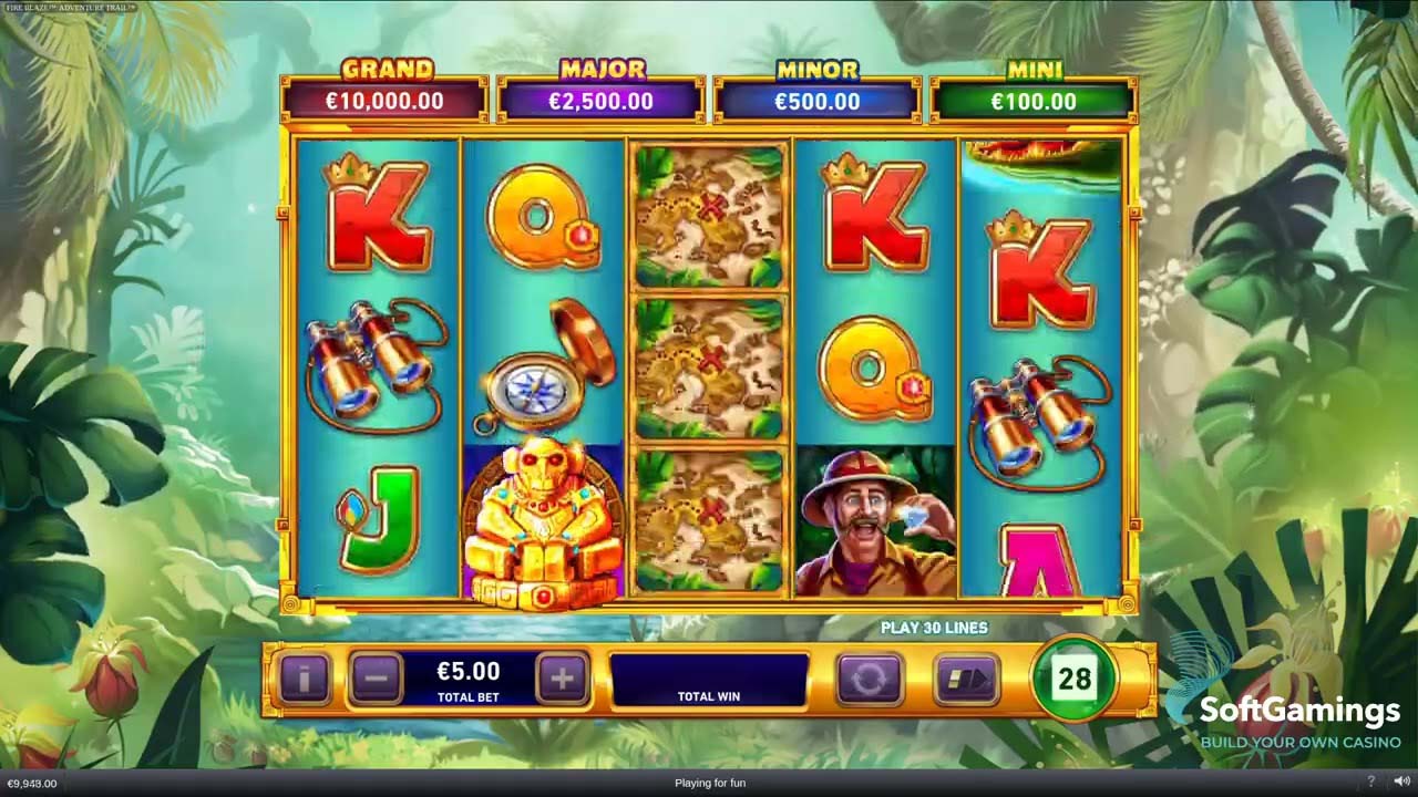 Screenshot of the Adventure Trail slot by Playtech