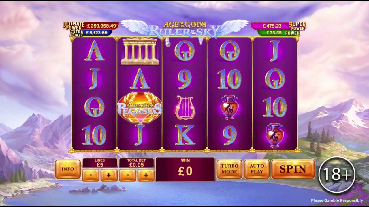 Age of the Gods Ruler of the Sky - Online Slot Machine Casino