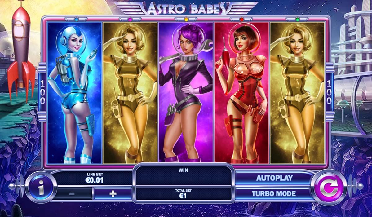 Screenshot of the Astro Babes slot by Playtech