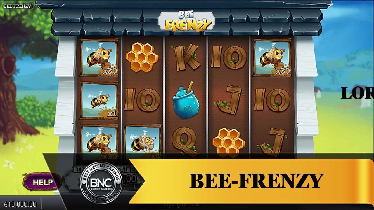 Screenshot of the Bee Frenzy slot by Playtech