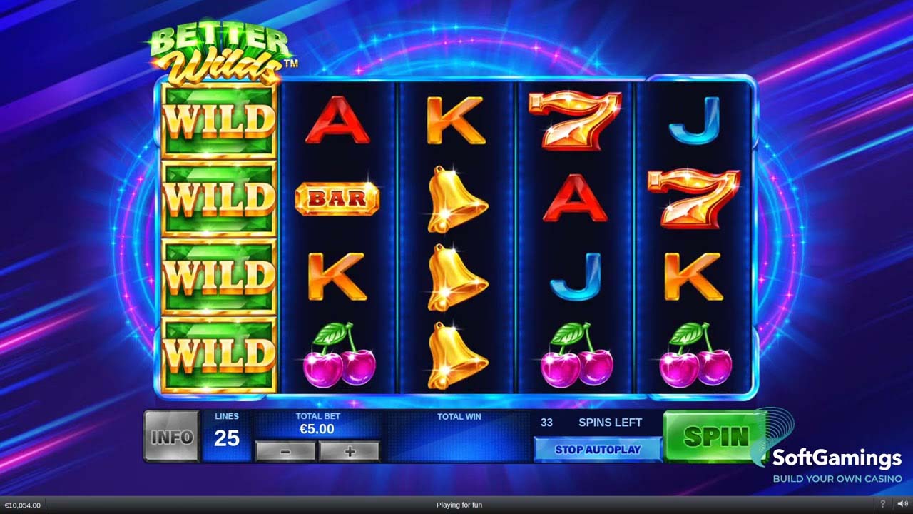 Screenshot of the Better Wildes slot by Playtech