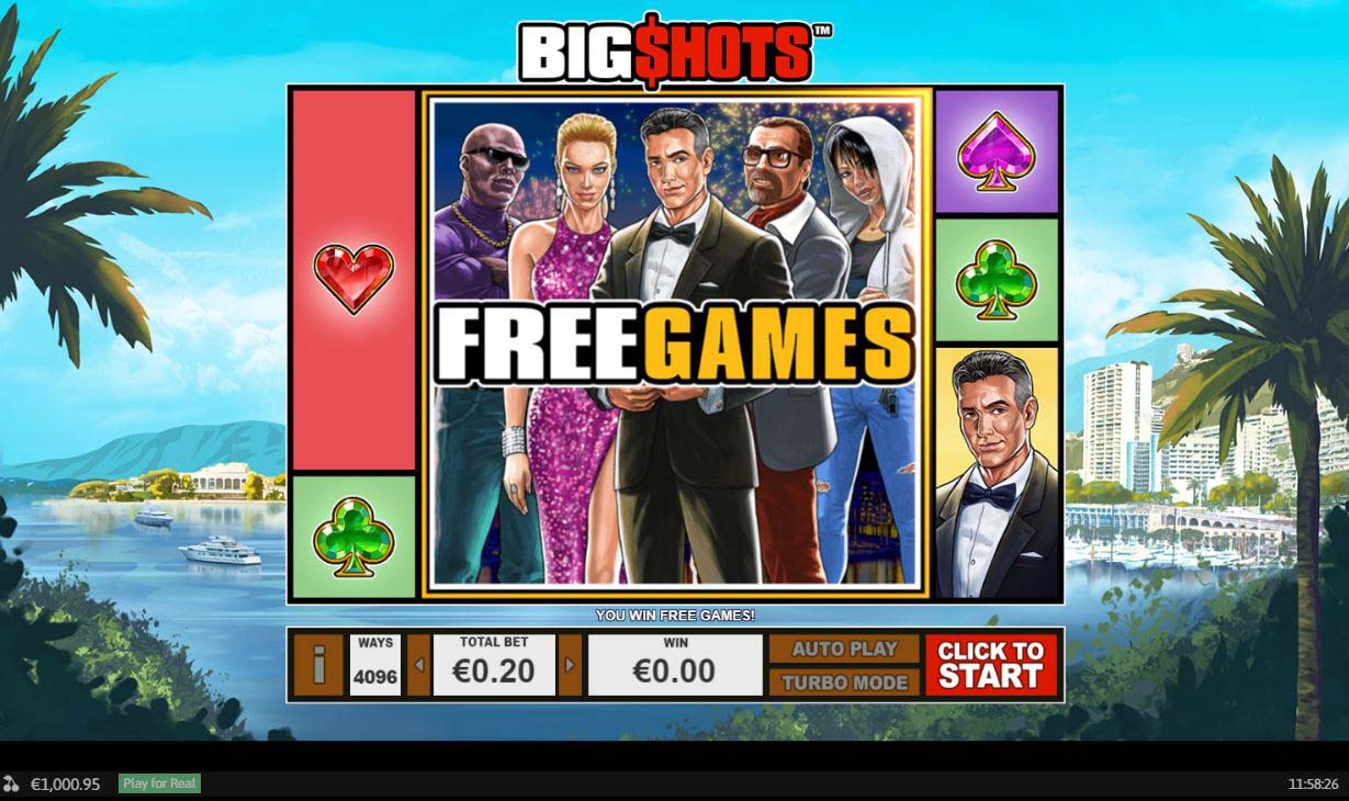Screenshot of the Big Shots slot by Playtech
