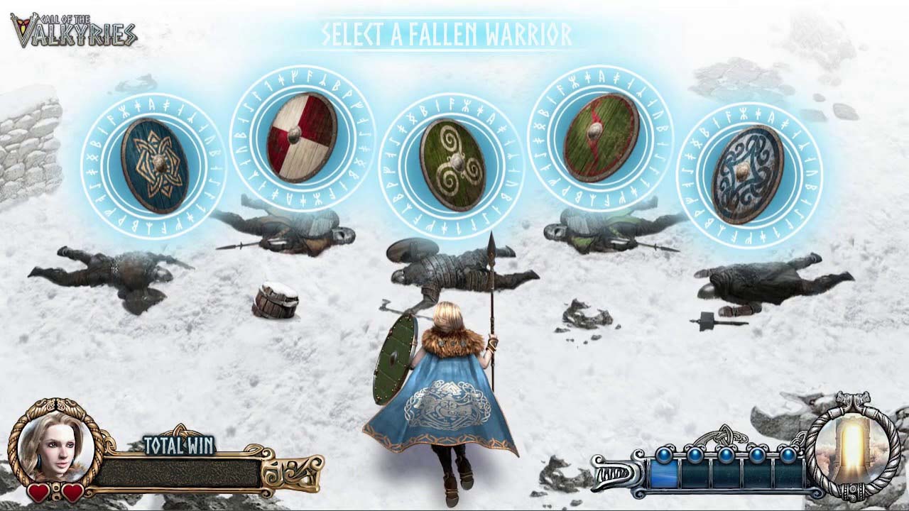 Screenshot of the Call of the Valkyries slot by Playtech