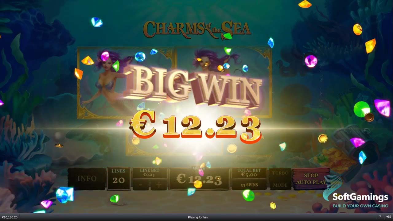 Screenshot of the Charms of the Sea slot by Playtech