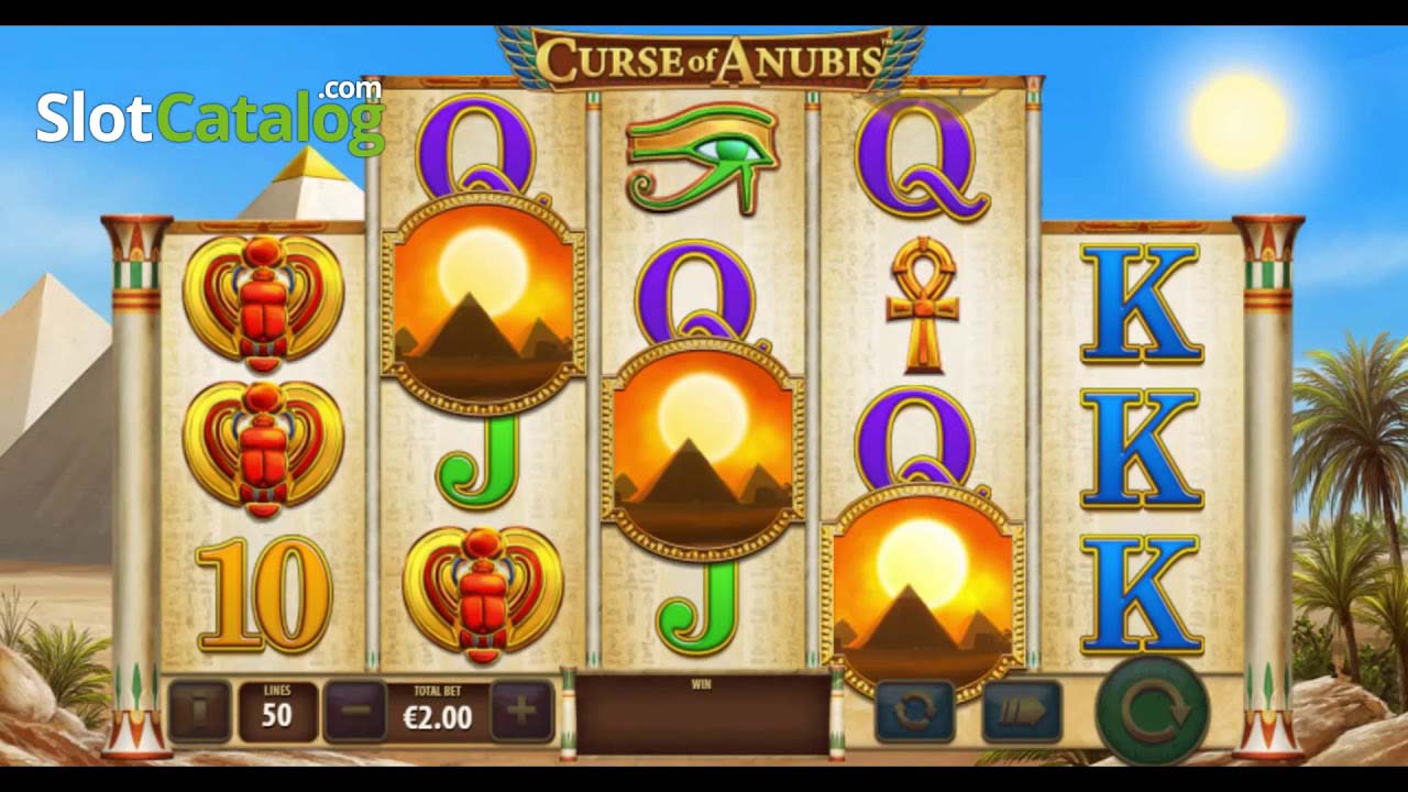 Screenshot of the Curse of Anubis slot by Playtech