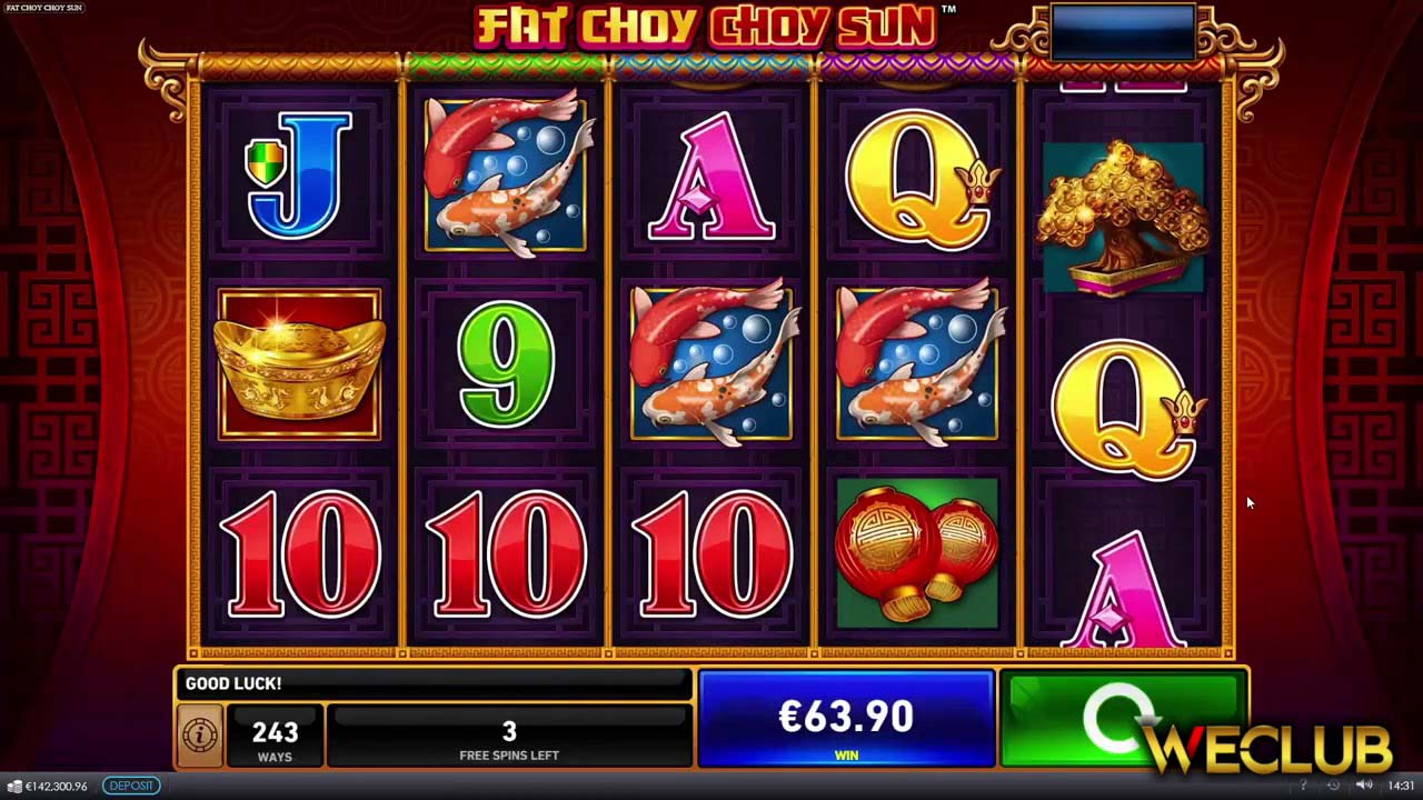 Screenshot of the Fat Choy Choy Sun slot by Playtech