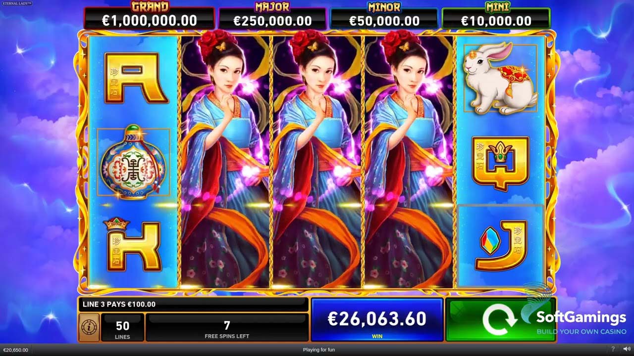 Screenshot of the Fire Blaze: Eternal Lady slot by Playtech