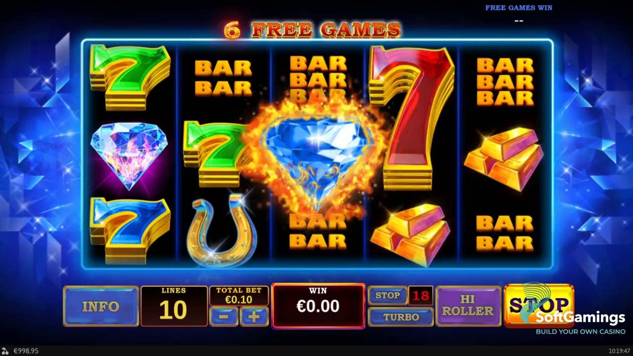 Screenshot of the Gem Heat slot by Playtech