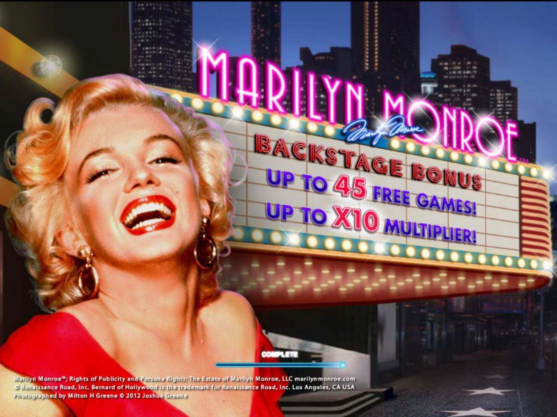 Screenshot of the Marilyn Monroe slot by Playtech