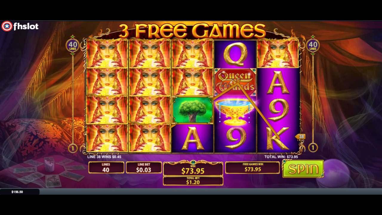 Screenshot of the Queen of Wands slot by Playtech