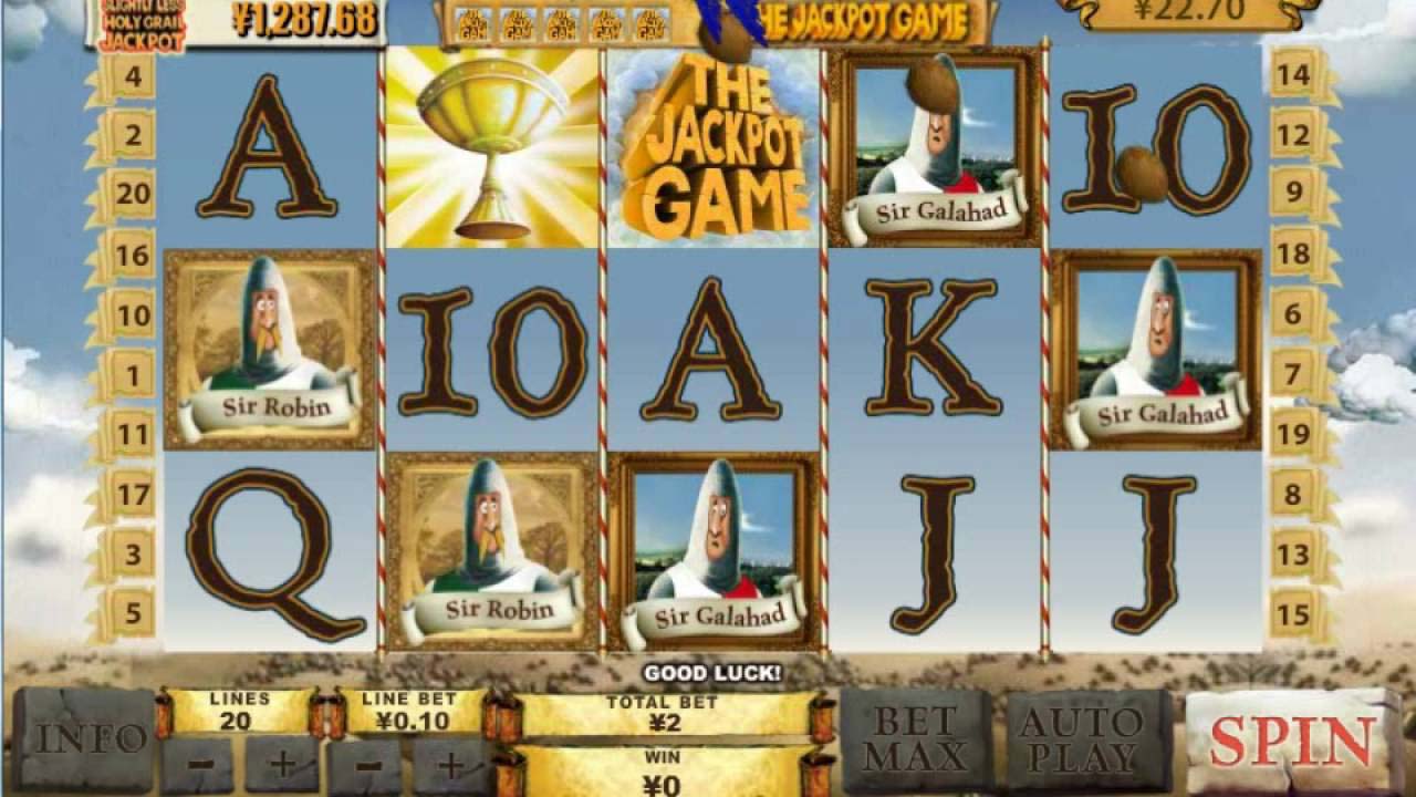 Screenshot of the Spamalot slot by Playtech