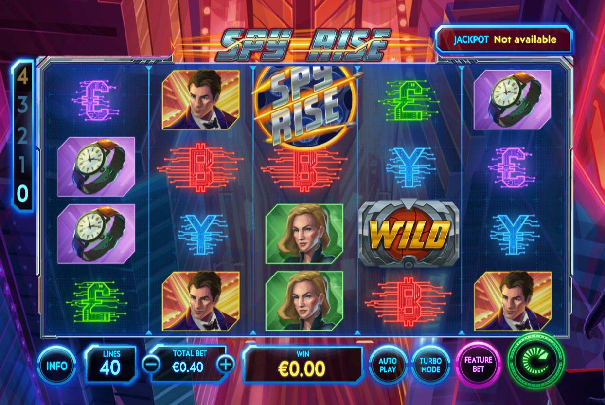 Screenshot of the Spy Rise slot by Playtech